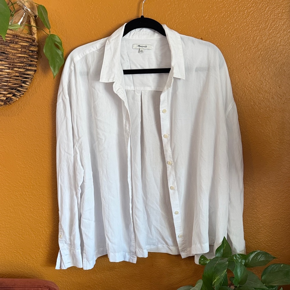 Madewell Crisp White Button-Up Shirt